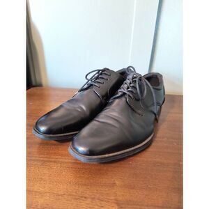 Van Heusen Men's Size 8M Black Leather Oxford Dress Shoes Flex Memory Foam